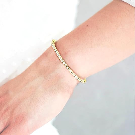 14K Gold Lab-Grown Diamond Tennis Bracelet (5-10 ct. total weight, E-F color, VS1 clarity) Image 2