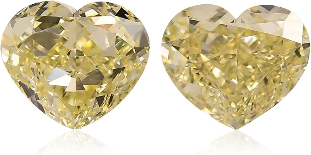 3.34 Carat Natural Fancy Light Yellow Loose Diamond Heart Shape, VS1, GIA Certified Precious Gemstones Loose Stone Gift For Her Real Diamonds For Personalized Jewelry Handmade Jewelry Fancy Gift Image 2