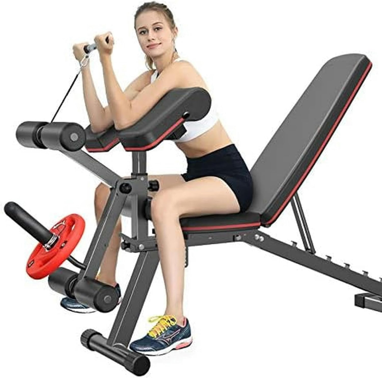 Abdominal board, home sit-up fitness equipment multi-functional fitness chair leg trainer bench dumbbell bench