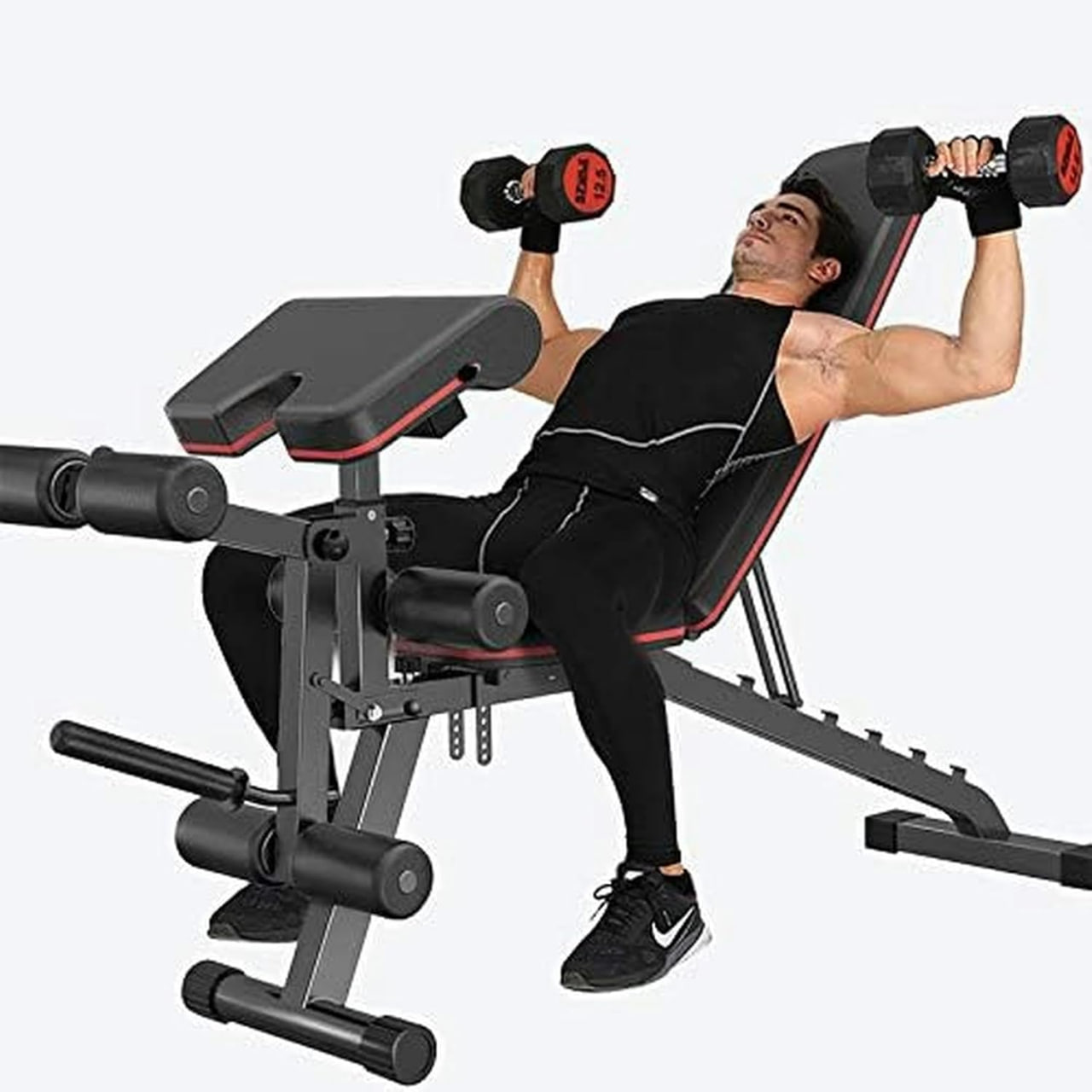Abdominal board, home sit-up fitness equipment multi-functional fitness chair leg trainer bench dumbbell bench Image 3