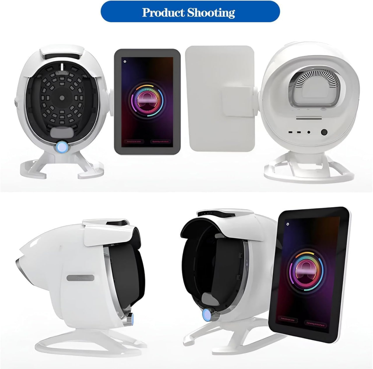 13.3 inch 3D professional skin analyzer, artificial intelligence facial skin analyzer, 38 million 8 spectrum facial moisture analyzer for health and skin care in beauty salons Image 2