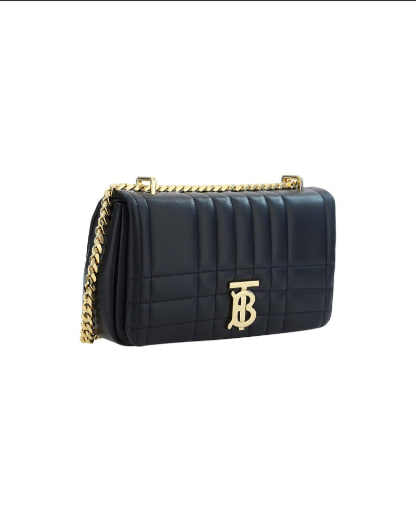 Burberry Quilted Leather Shoulder Bag with Chain Strap