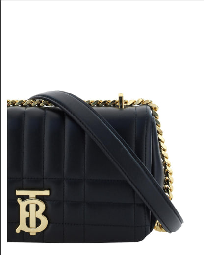Burberry Quilted Leather Shoulder Bag with Chain Strap Image 3