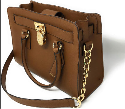 MICHAEL KORS Hamilton East West Saffiano Leather Satchel bag