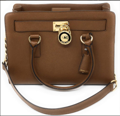 MICHAEL KORS Hamilton East West Saffiano Leather Satchel bag Image 3