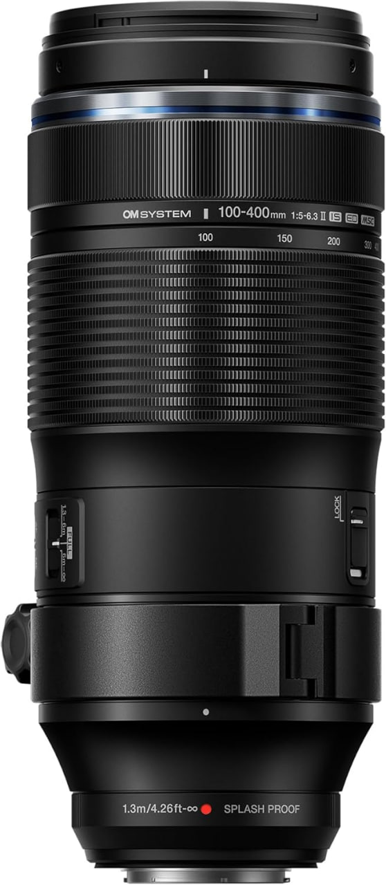 OM SYSTEM M.Zuiko Digital ED 100-400mm F5.0-6.3 IS II Telephoto Lens for Micro Four Thirds System Cameras (OM System, Olympus OM-D and PEN, Panasonic G-Series), Black