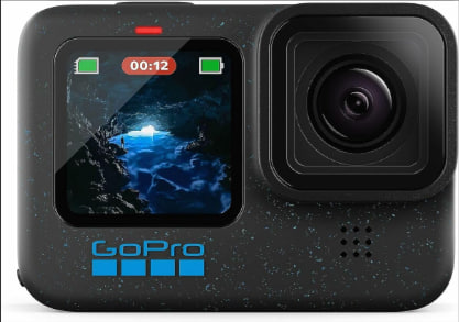 GoPro HERO12 Black - Waterproof Action Camera with 5.3K60 Ultra HD Video, 27MP Photos, HDR, 1/1.9" Image Sensor + Rechargeable Battery Image 3