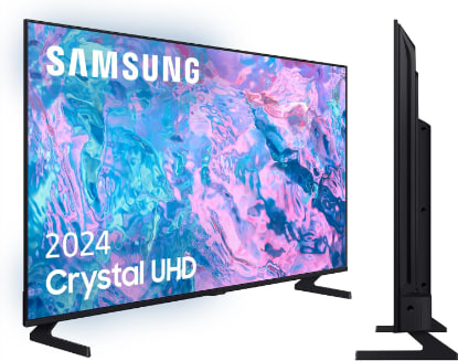 Samsung Crystal UHD 202243AU7095 - 43" Smart TV, HDR10+, 4K Processor, PurColor, Smart Sound, One Remote Control Function. Compatible with Alexa and Voice Assistants. Image 3