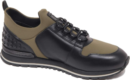 F6538 Sneaker uomo Black/Green Tod’S Running Scuba Spoiler Matt Shoe Man Image 2