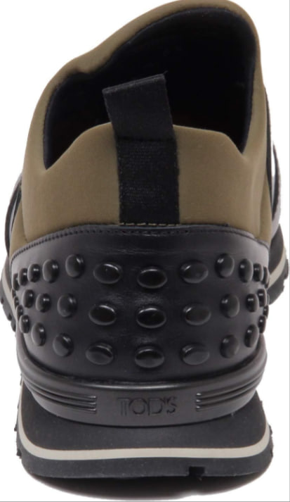 F6538 Sneaker uomo Black/Green Tod’S Running Scuba Spoiler Matt Shoe Man Image 4