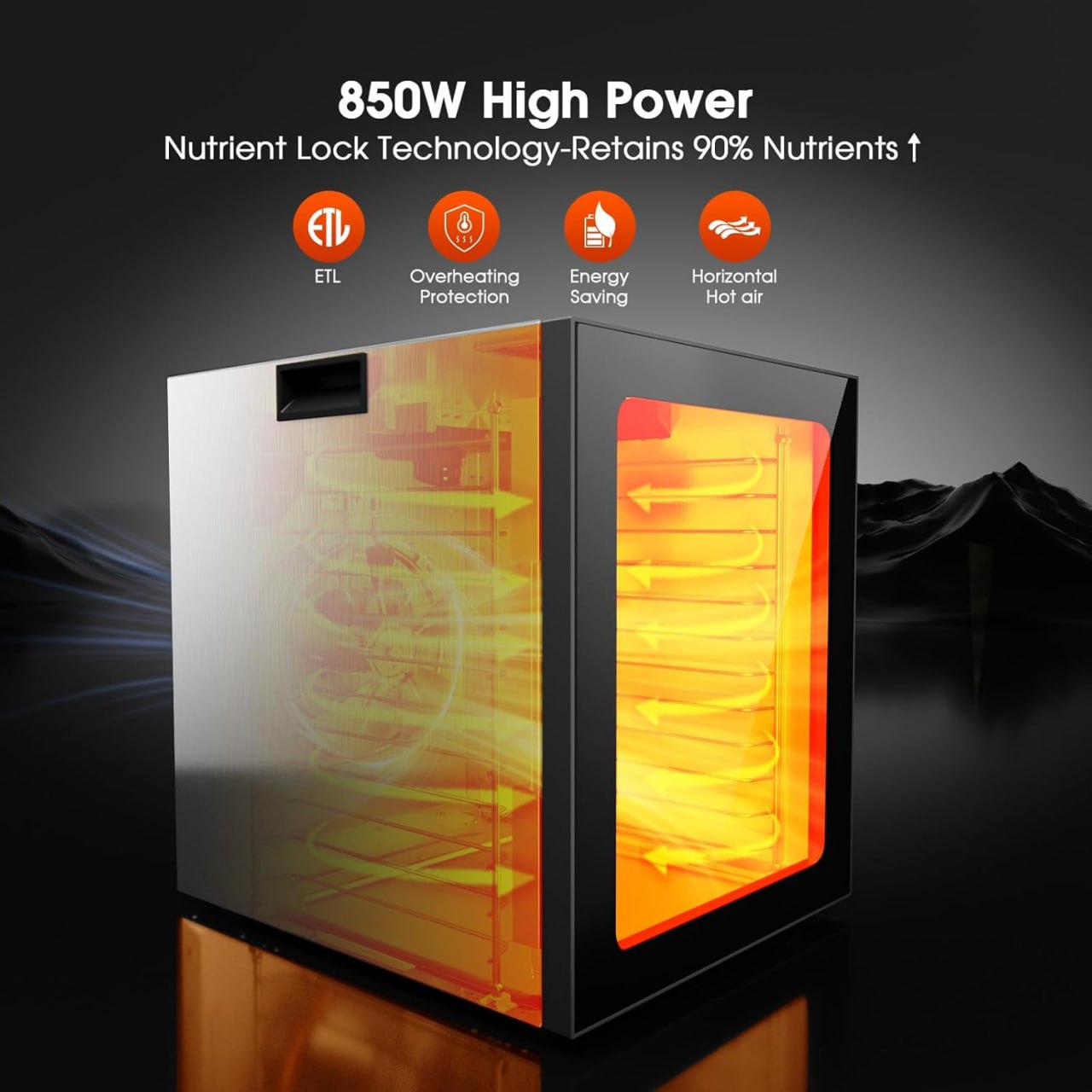 Food Dehydrator, 12 Tray Stainless Steel, 850W Electric Dehydrator with 10 Presets, 48H Timer and Precision Temperature Control (80°F-165°F), Digital Food Dryer for Home Use, Dog Treats, Meats & V. Eggies Image 2