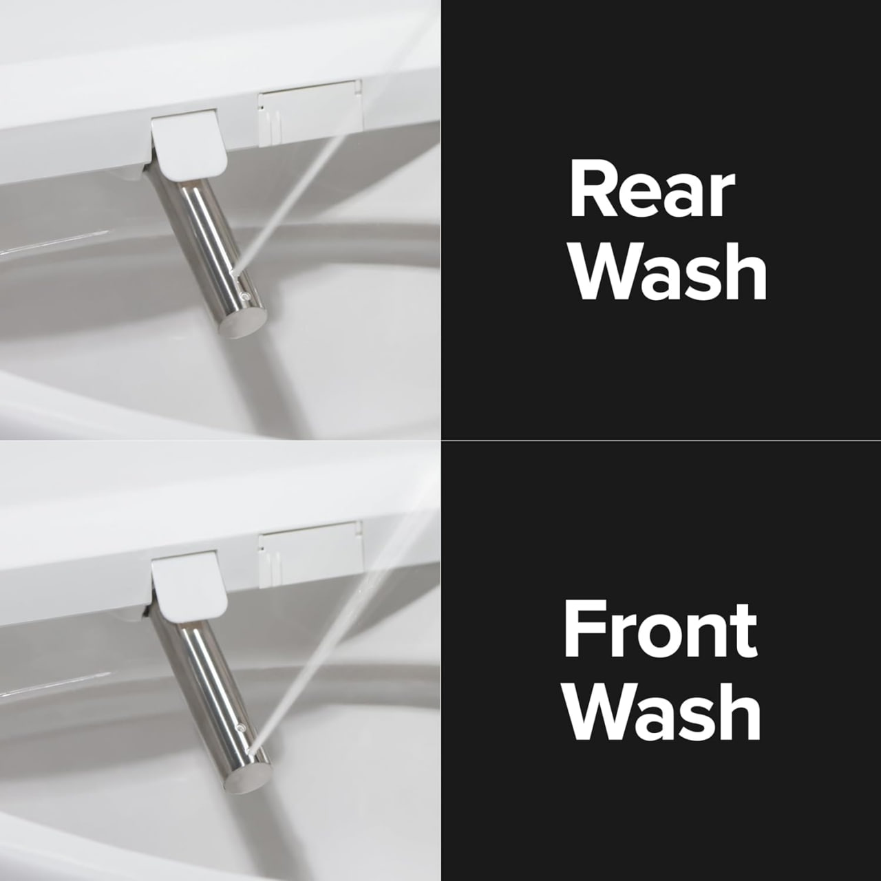 SmartBidet SB-1200RR Electric Bidet Toilet Seat for Round Toilets with Remote Control, Premium Unlimited Hot Water, and Night Light Image 3