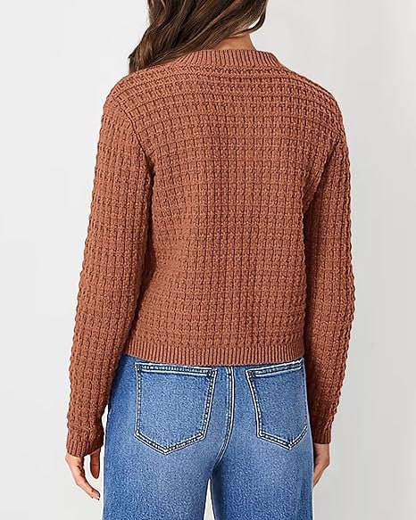 PRETTYGARDEN Women's Knitted Cardigan Sweater Casual Long Sleeve Front Button Fashion Jacket Coat Image 2